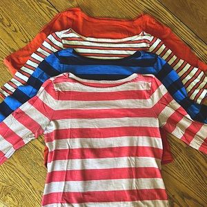 4 Women’s J Crew Painter Tees. Small.  Bundle of 4.